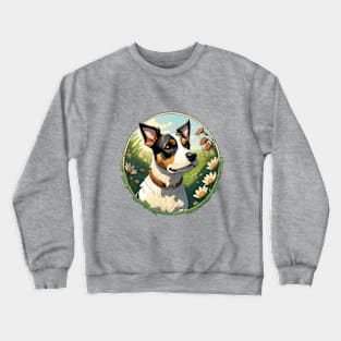 Jack Russell Terrier Garden Crewneck Sweatshirt